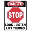 Accuform OSHA DANGER Safety Sign STOP  LOOK MVHR118VP MVHR118VP